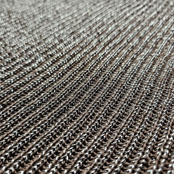 Ralph Lauren Black Label Women's Medium  Metallic Ribbed Knit Sparkly - Picture 4 of 9